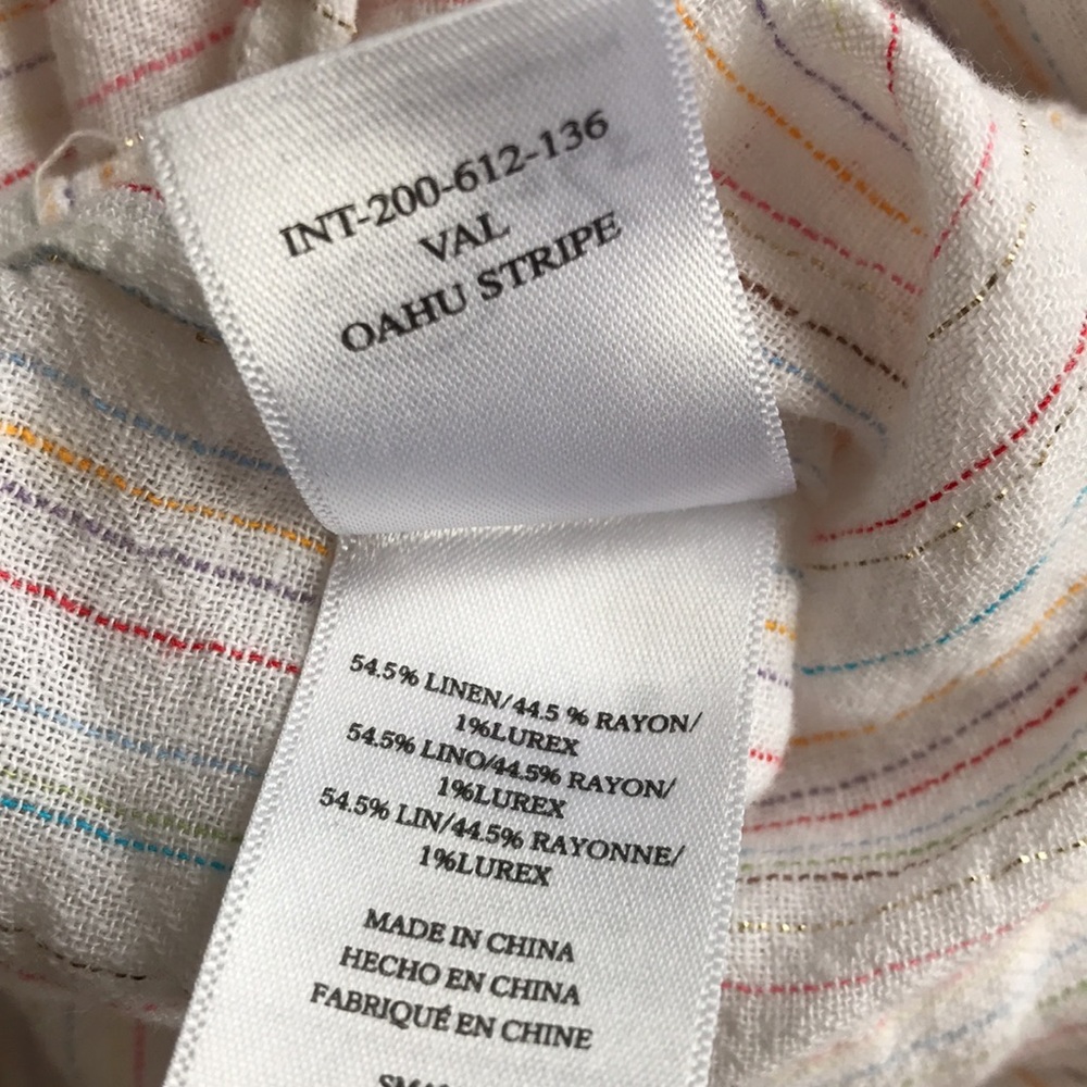 Rails Val linen tie front shirt S - Picture 13 of 13